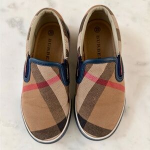 Burberry Kids' Check Slip-On Shoes - EURO Size 29